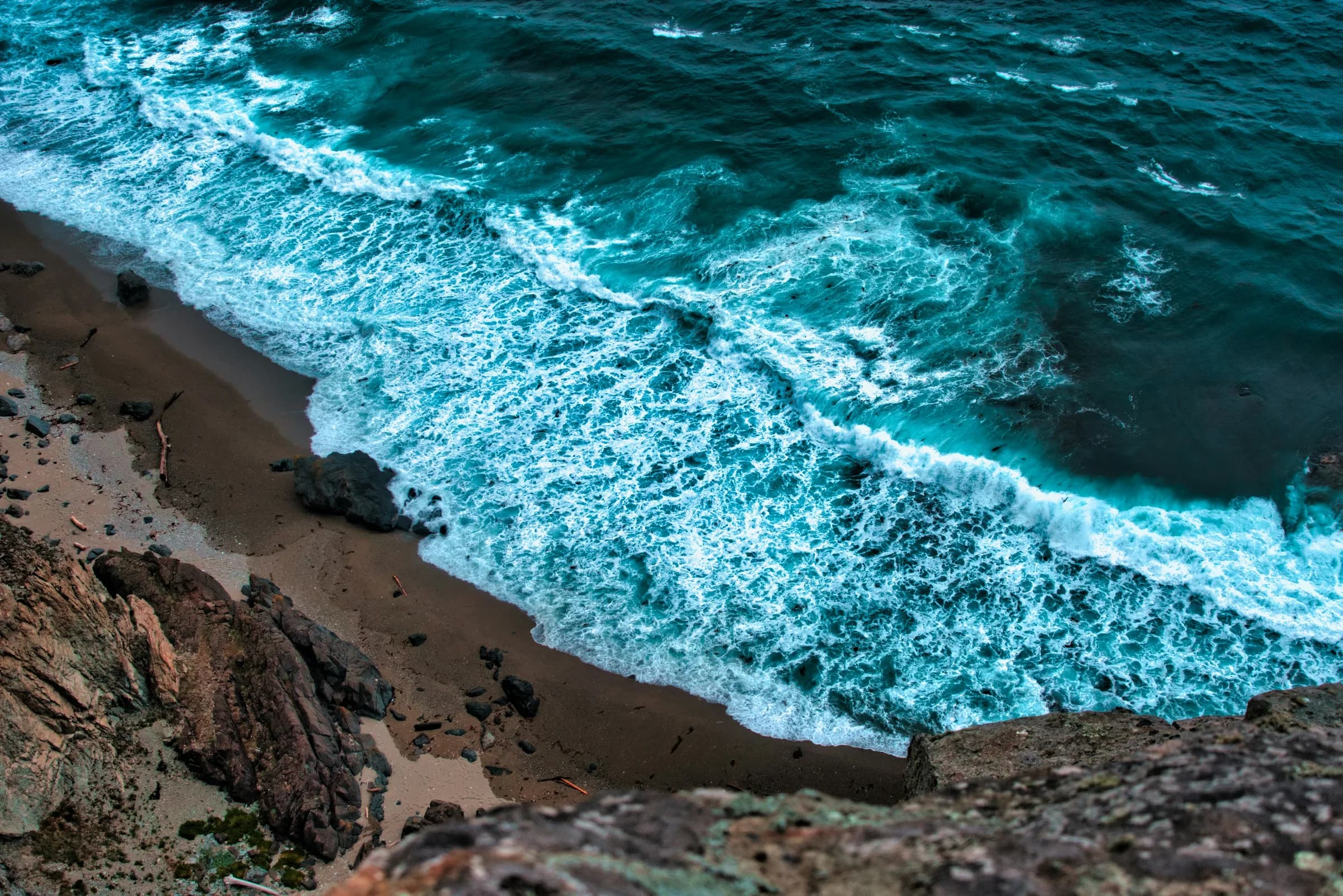 Dramatic open sea maritime landscape